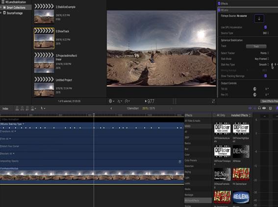 RE:Lens - Stabilizing 360 VR in FCPX tutorial