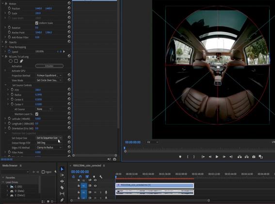 Unwrapping iZugar MKX200 3.8mm fisheye with RE:Lens