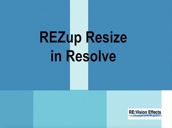REZup in Resolve